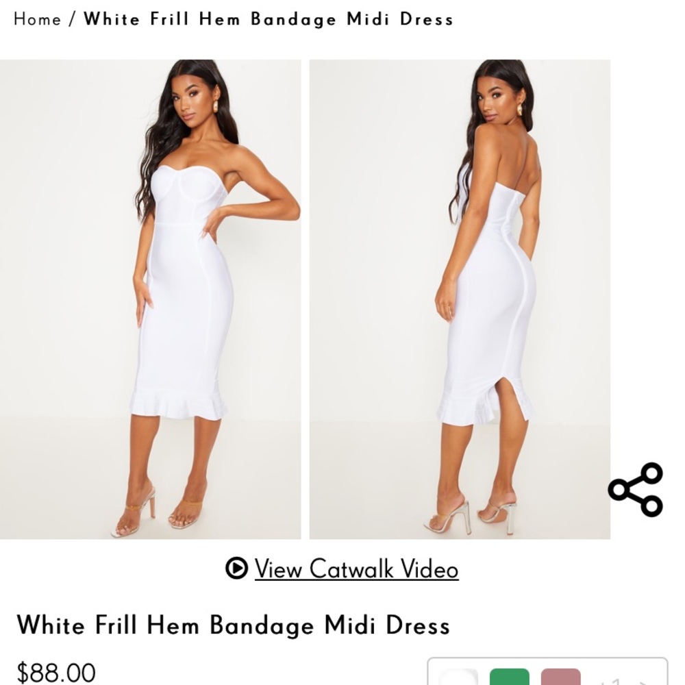 White Ruffle Dress